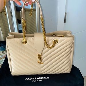 Saint Laurent Shopping Leather Tote